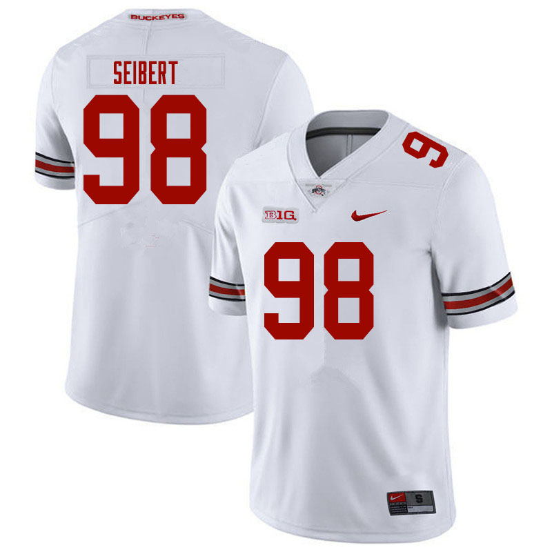 Men #98 Jake Seibert Ohio State Buckeyes College Football Jerseys Sale-White